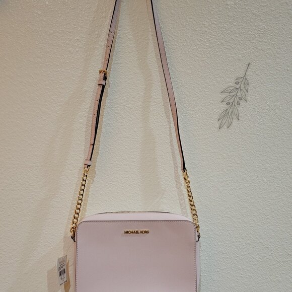 NWT Michael Kors Jet Set Crossbody in Powder Blush - Picture 2 of 11